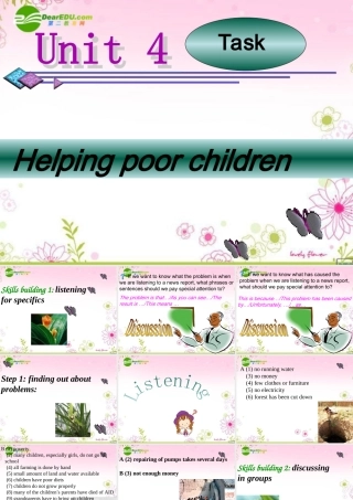 高中英语 helping people around the world-task课件 牛津译林版选修6 课件