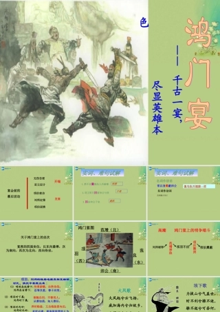 高中语文 第四专题(鸿门宴)课件 苏教版必修3 课件