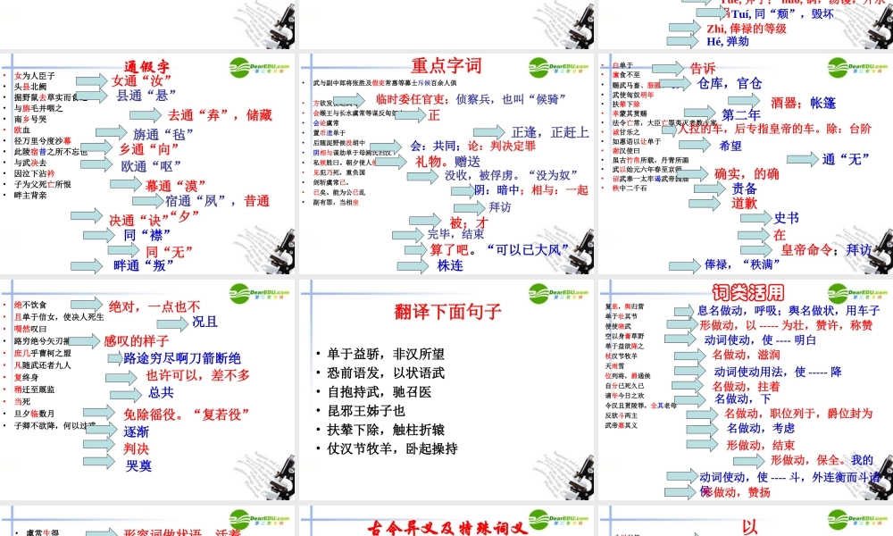 高中语文 第四单元第14课(苏武传)课件(3) 新人教版必修4 课件