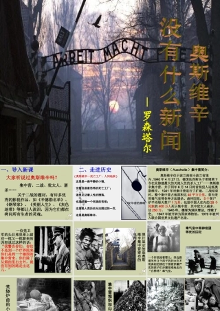 高中语文10奥斯维辛没有什么新闻课件新人教版必修1 课件