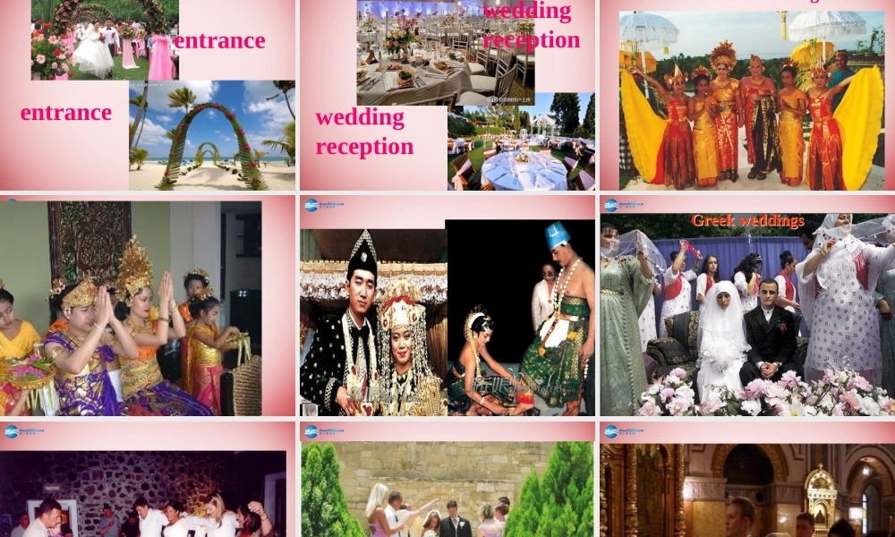 高中英语 Unit 3 Lesson3 Weddings课件 北师大版必修1 课件