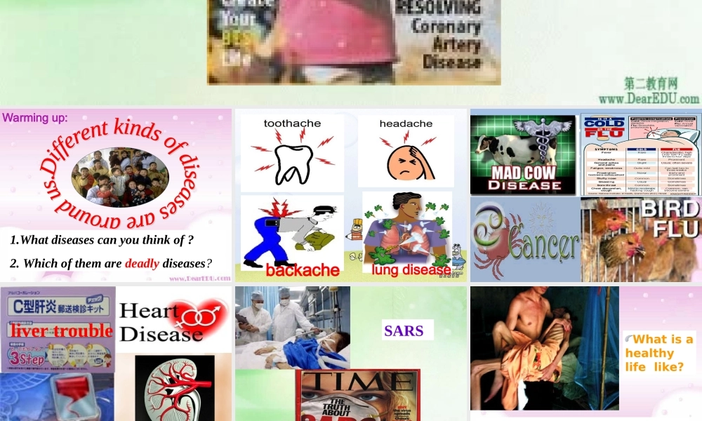 高二英语Unit3 Warming up 课件