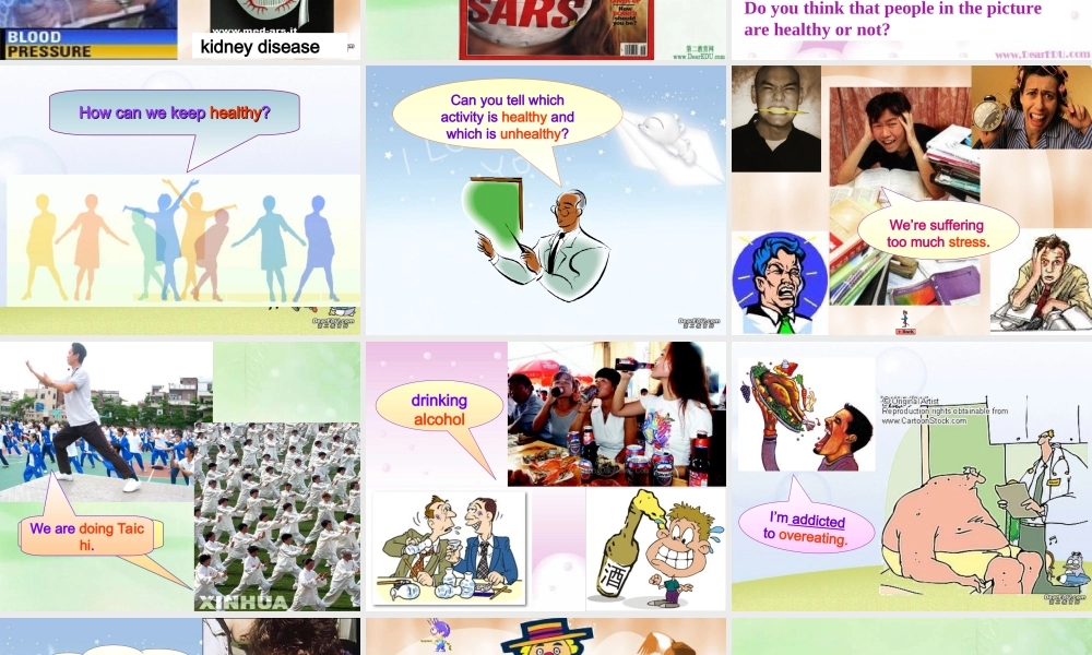 高二英语Unit3 Warming up 课件