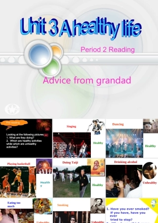 高中英语选修6 Unit3 A healthy life阅读课课件