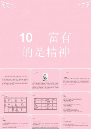 高中语文410富有的是精神课件鲁人版必修4 课件