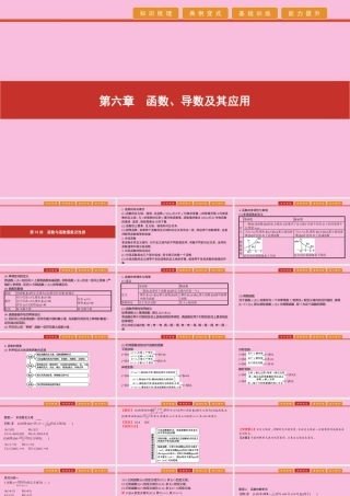 高考数学 艺考生冲刺 第六章 函数、导数及其应用 第15讲 函数与函数图象及性质课件