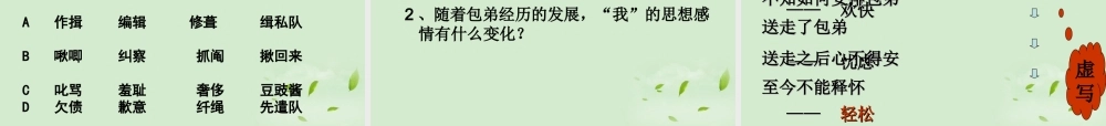 高中语文(小狗包弟)课件2 新人教版必修1 课件