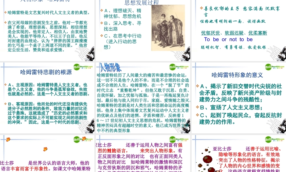 高中语文 311(哈姆莱特)课件 语文版必修4 课件