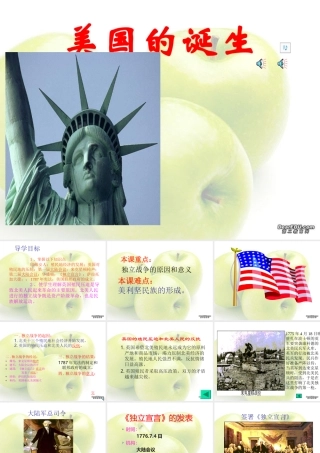 美国的诞生 新课标 人教版 课件
