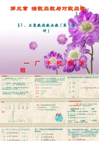 高一数学正整数指数函数教学课件