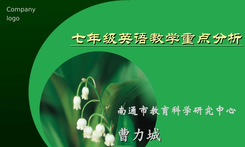 七年级英语教学重点分析