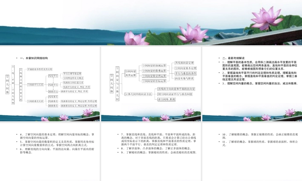 高考数学总复习 9.1平面的基本性质、空间两条直线课件 文 新人教B版 课件