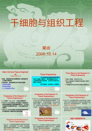 干细胞与组织工程