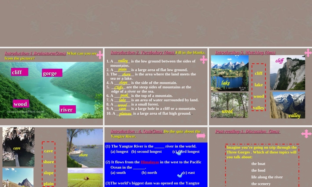 高中英语 Module 4 Reading1精品课件 外研版必修5 课件