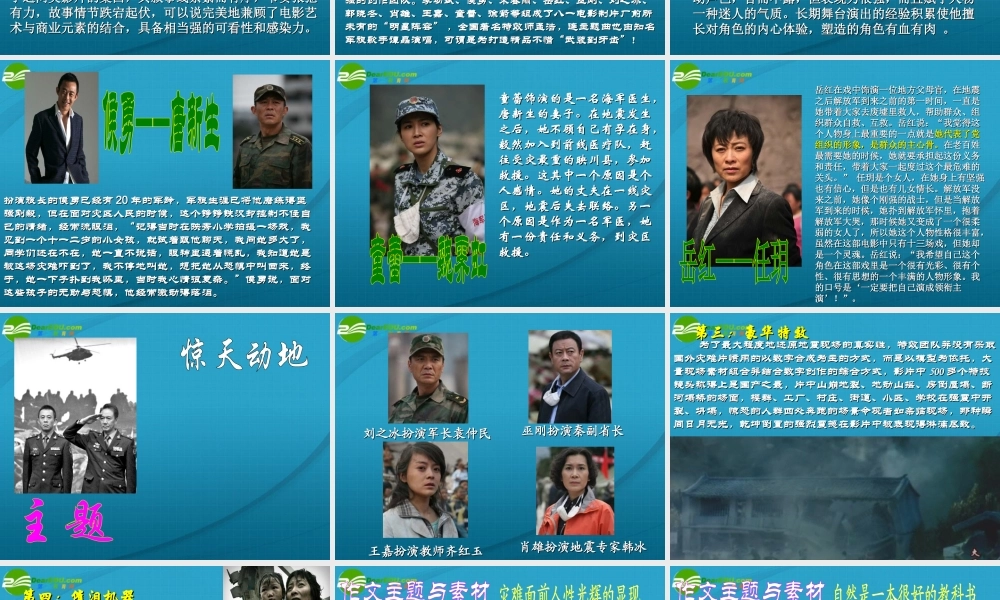 高考语文 作文指导惊天动地课件 人教版 课件