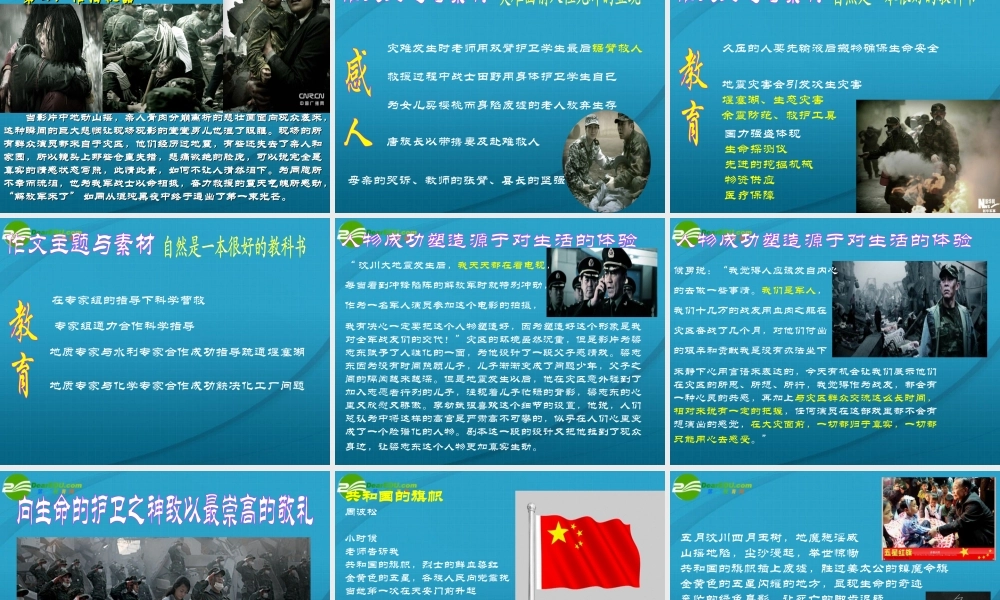 高考语文 作文指导惊天动地课件 人教版 课件