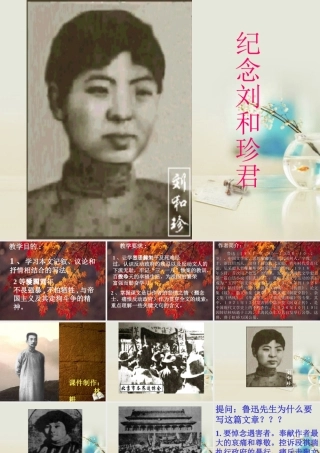 高中语文 纪念刘和珍君课件4课件 新人教版必修1 课件