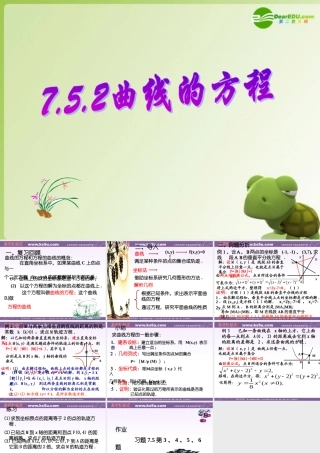 高二数学上 7.5.2 曲线的方程优秀课件 新人教A版 课件