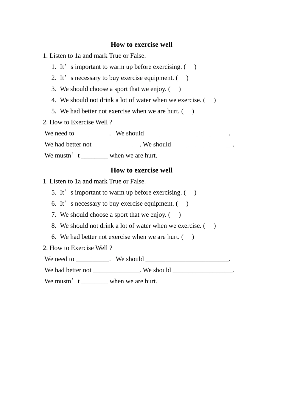 How-to-exercise-well_第1页