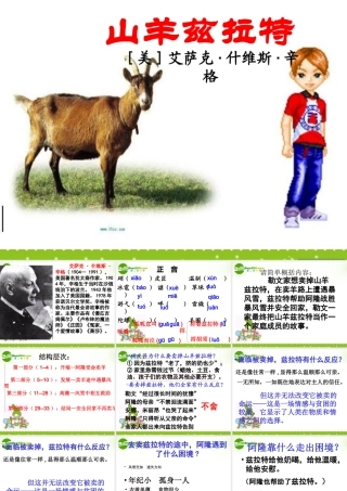 高中语文 (山羊兹拉特)课件(1) 新人教版选修(外国小说欣赏) 课件
