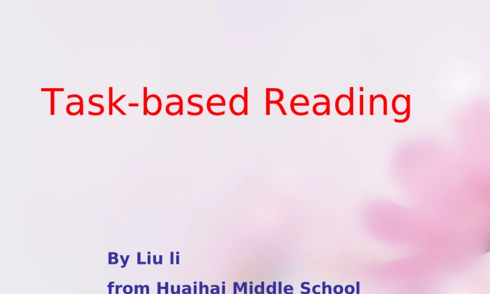 高考英语复习 任务型阅读课件