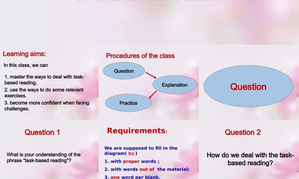高考英语复习 任务型阅读课件