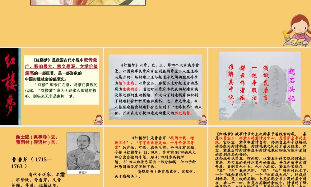 高中语文第一单元林黛玉进贾府第三课时课件新人教版必修3 课件