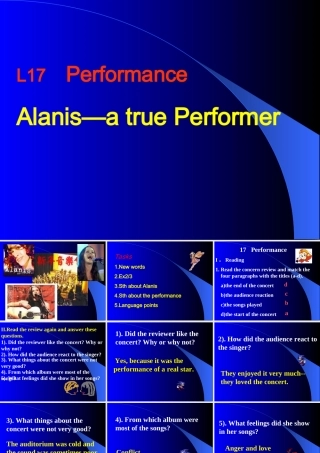 高中英语Unit 5 lesson 1 performance课件2 北师大版 必修2 课件