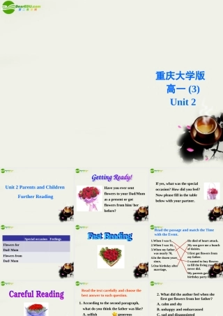 高一英语 Unit 2 Further Reading课件 重庆大学版必修3