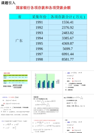 高中数学函数的概念课件 苏教版 必修1 课件