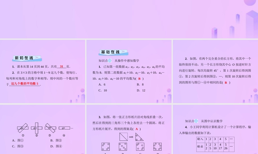 秋七年级数学上册 第1章 走进数学世界 第2课时 人人都能学会数学课件 (新版)华东师大版 课件