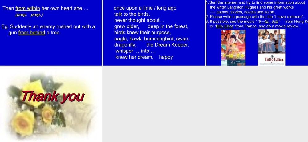 高中英语Unit 5 Literature  The Dream Keeperppt 课件