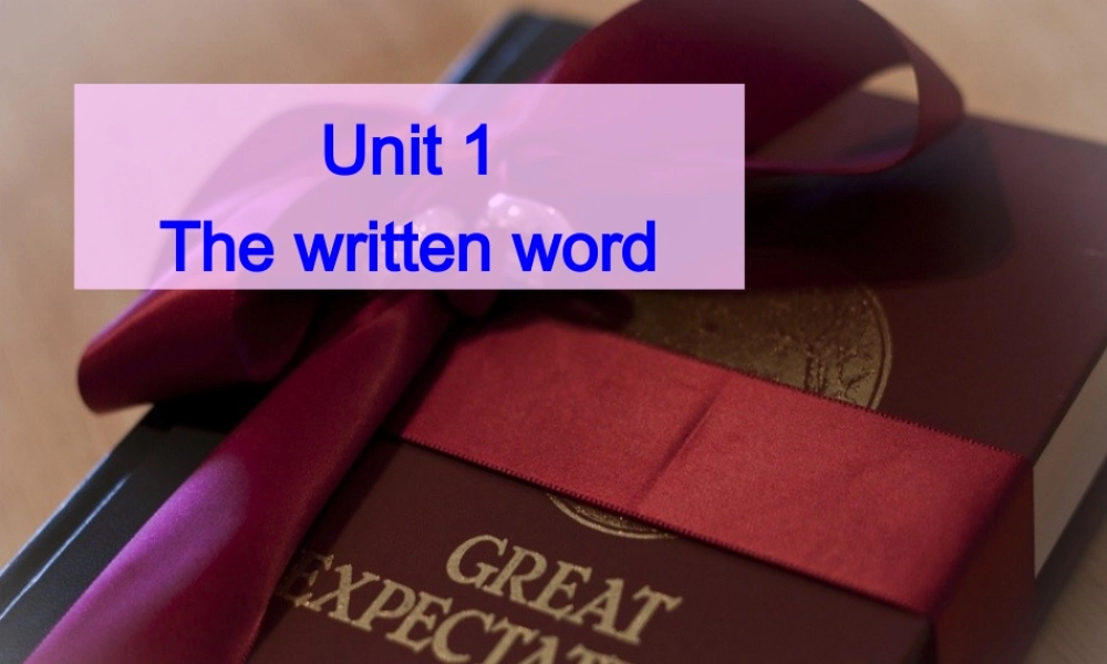 Reading(3)：Appreciatingliterature