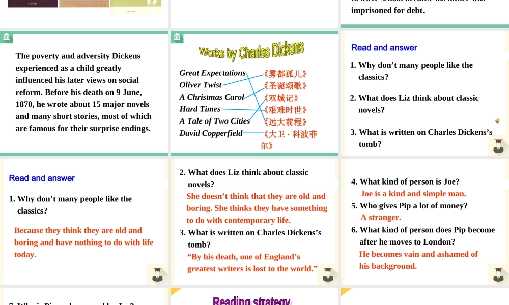 Reading(3)：Appreciatingliterature