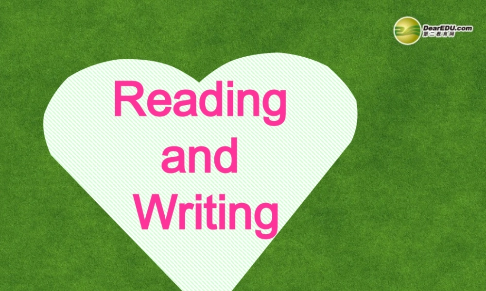 高中英语 Reading aand writing课件