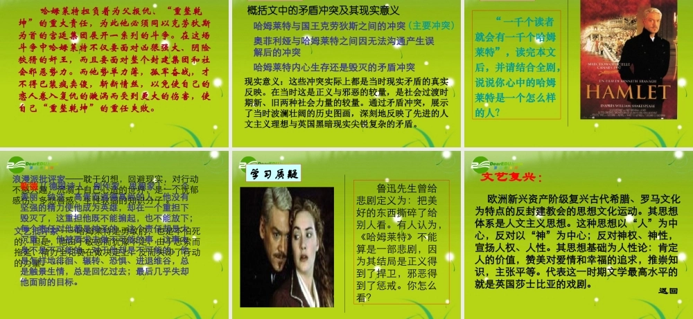 高中语文(哈姆莱特)课件1 沪教版第六册 课件
