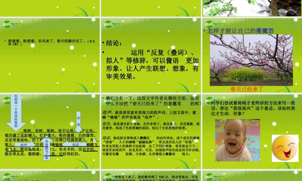 高考语文 让你的作文 靓 起来精品课件