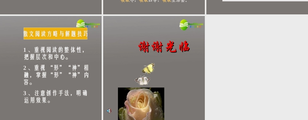 高考语文一轮复习散文阅读方略课件 新人教版 课件