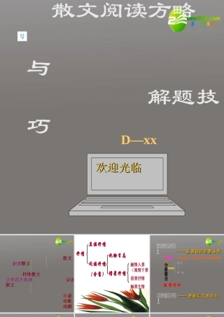 高考语文一轮复习散文阅读方略课件 新人教版 课件