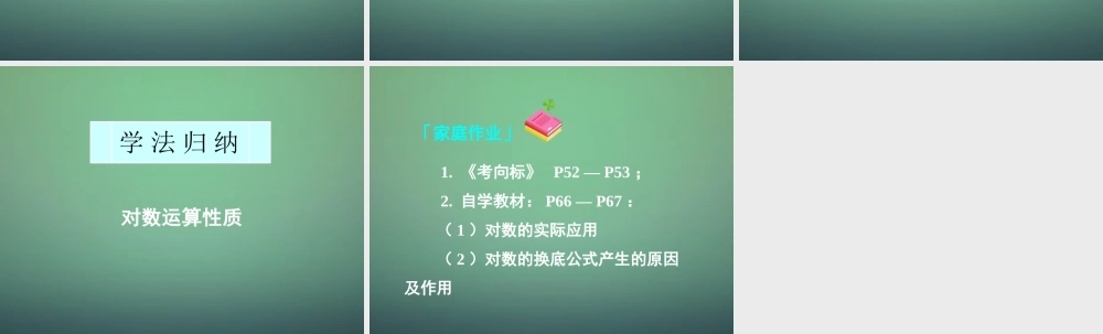 高中数学 221第2课时 对数与对数运算(2)对数运算课件 新人教A版必修1 课件