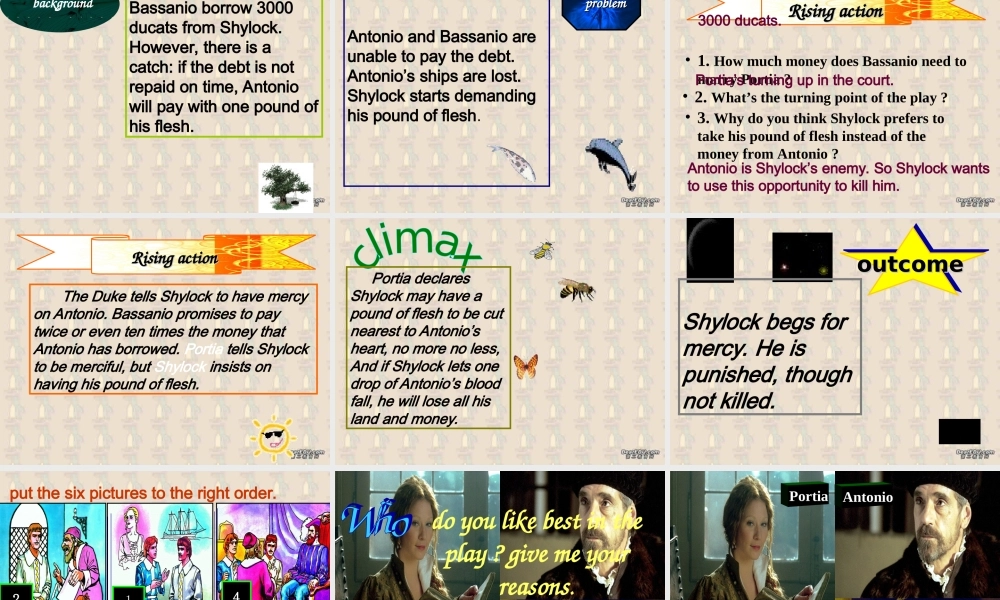 高二英语Unit19 reading the merchant of venice课件 人教版 课件