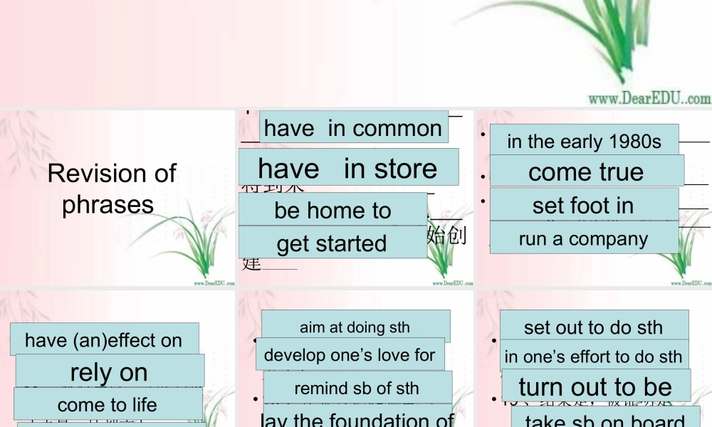 江苏地区高二英语学Unit12复习课件 人教版 课件