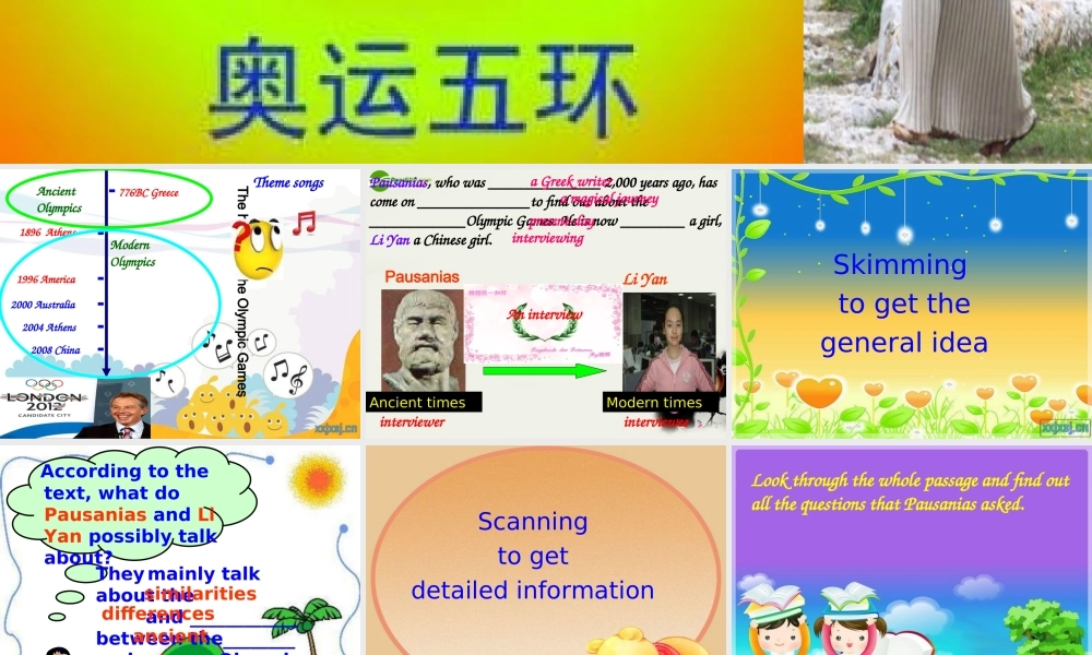 高中英语评优课资料1 Unit2 The Olympic Games课件