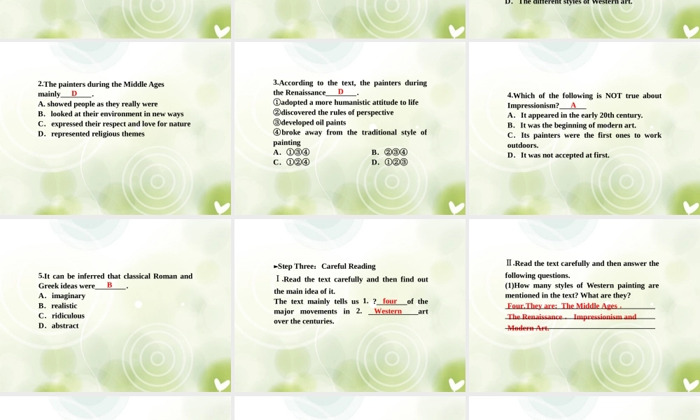 高中英语 Unit1 SectionⅠ Warming Up & Reading Preparing精品课件 新人教版选修6 课件