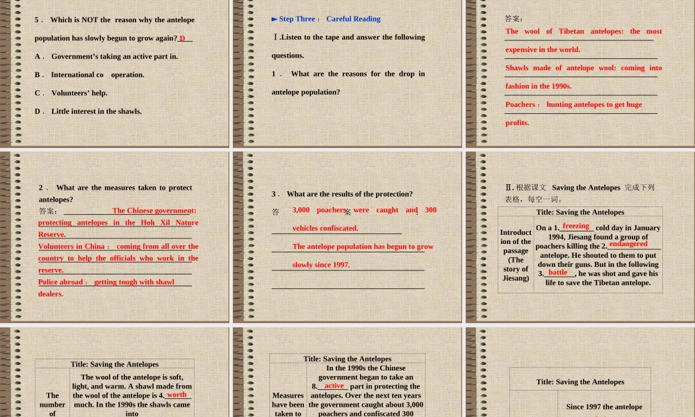 高中英语 Module6 SectionⅠ Introduction & Reading and Vocabulary Warming Up精品课件 外研版必修5 课件