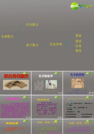 高中语文(季氏将伐颛臾)课件 粤教版必修4 课件