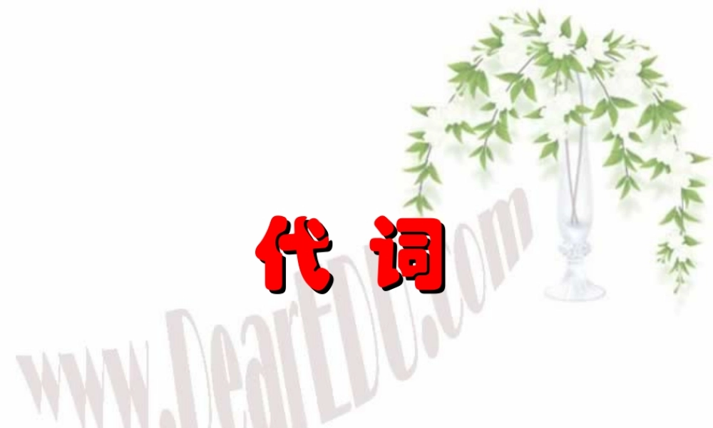 高考英语第二轮语法复习 代词 人教版 试题