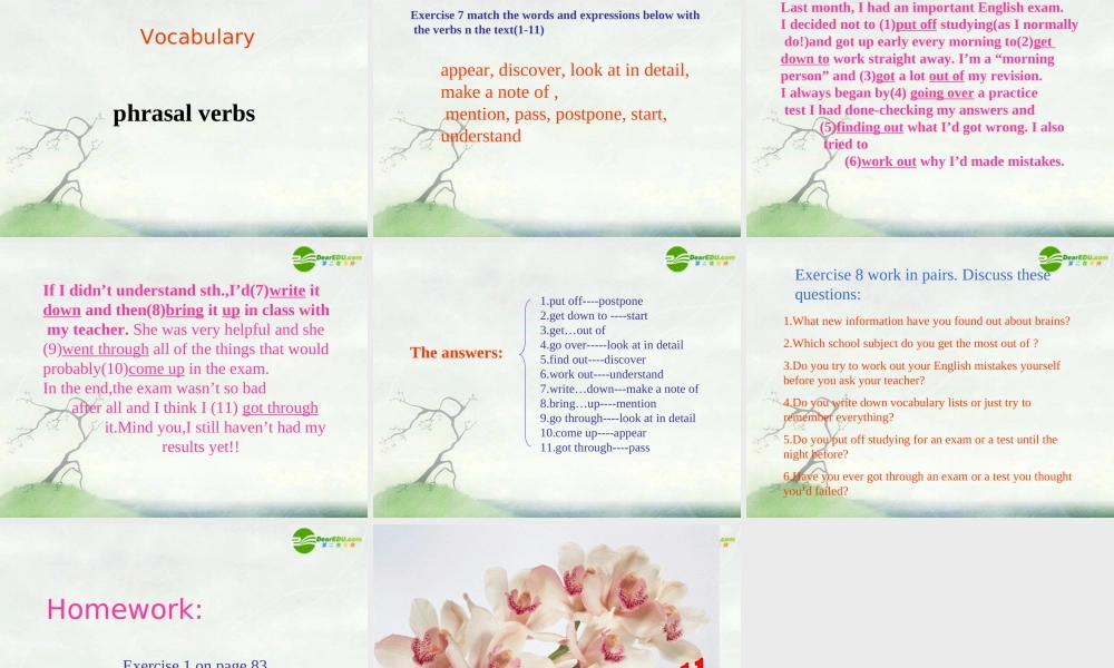 高中英语 Unit21 lesson2 brain power课件 北师大版选修7 课件