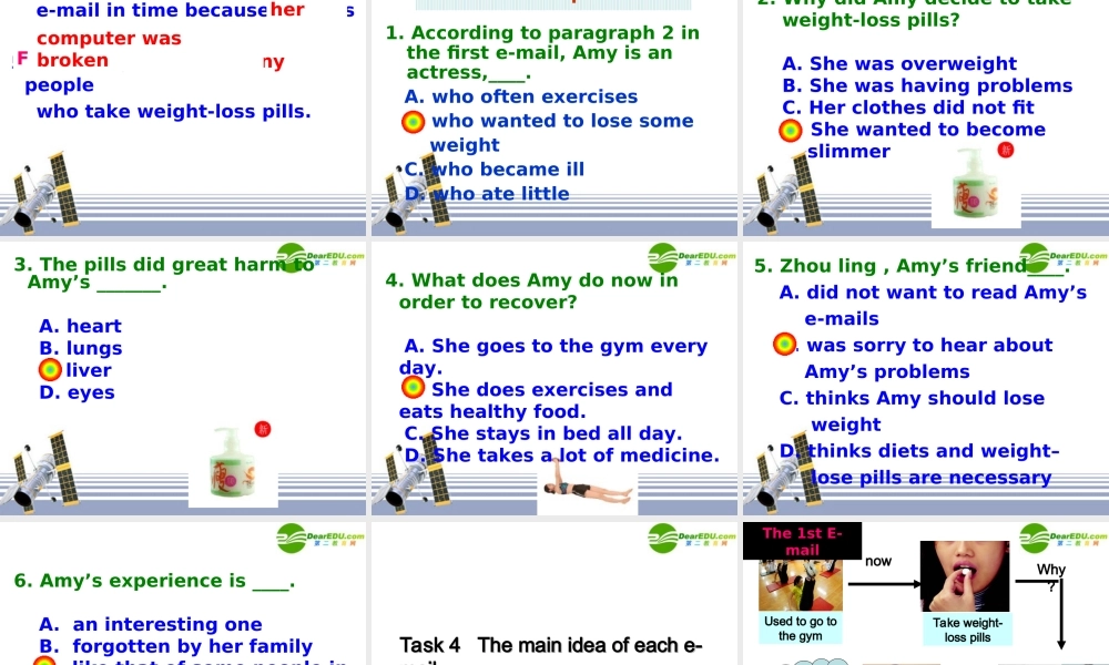 高中英语 模块一第三单元主阅读(Unit3-Dying to be thin)第一课时课件 译林牛津版必修1 课件