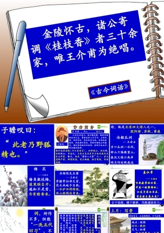 高中语文(桂枝香 金陵怀古)课件 大纲人教版 课件